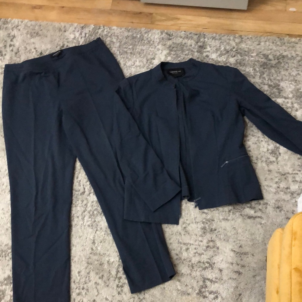 Lafayette 148 cotton stretch suit